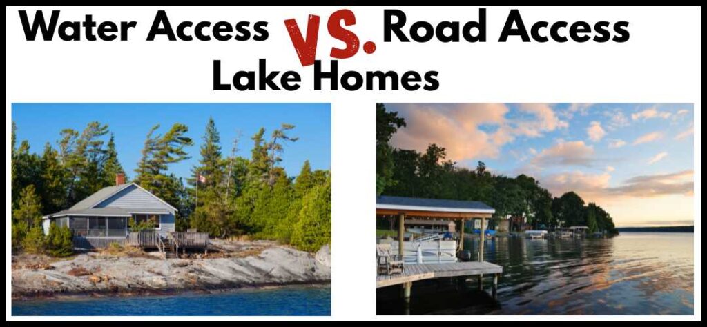 water access lakeshore property